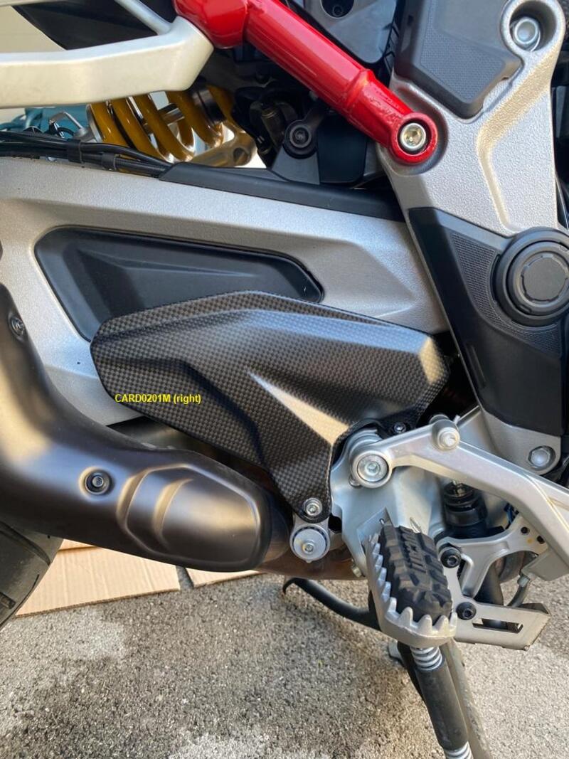 Heel Guards Right/Left Matt for Ducati NeroA1